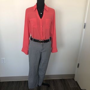 Express Original Fit Salmon Portofino Shirt